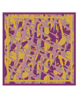 Body Studies — Yellow purple geometric scarf