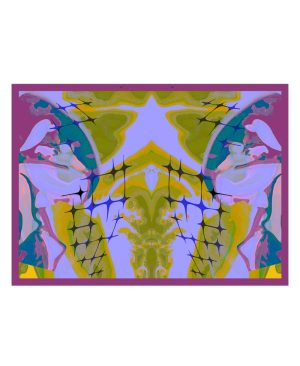 Body Studies — Purple Print scarf