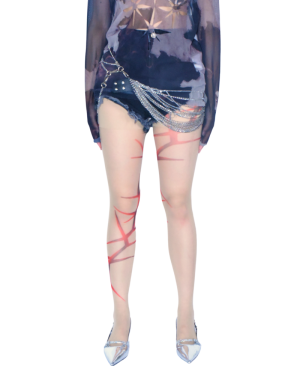 Flame Fern Midnight Glow Tights